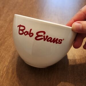 🔷️ Bob Evans White Ceramic Bowl 16 Oz